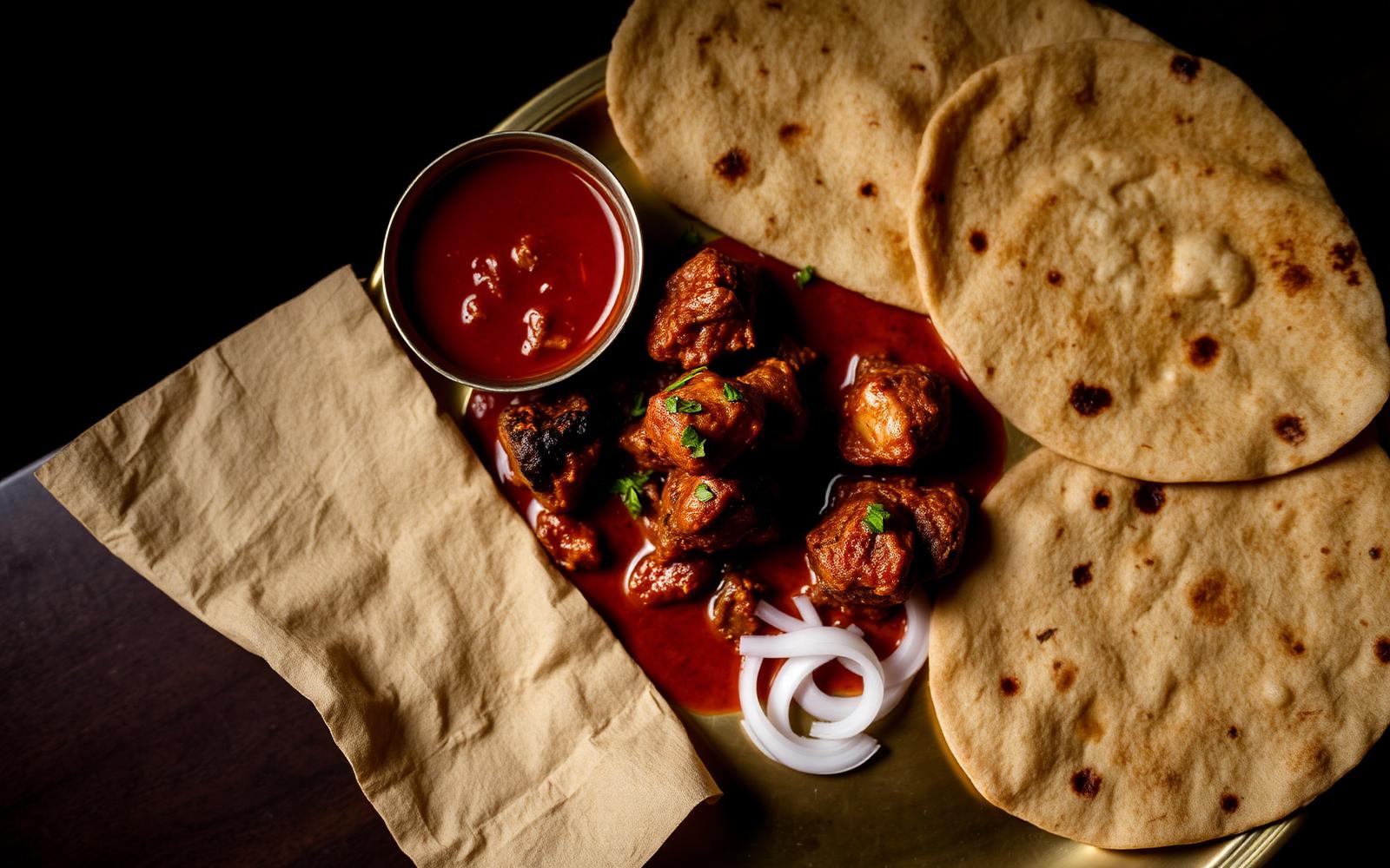Traditional Nagpur Saoji mutton thali